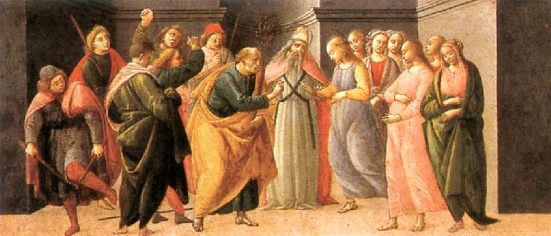 BARTOLOMEO DI GIOVANNI Predella: Marriage of Mary Germany oil painting art